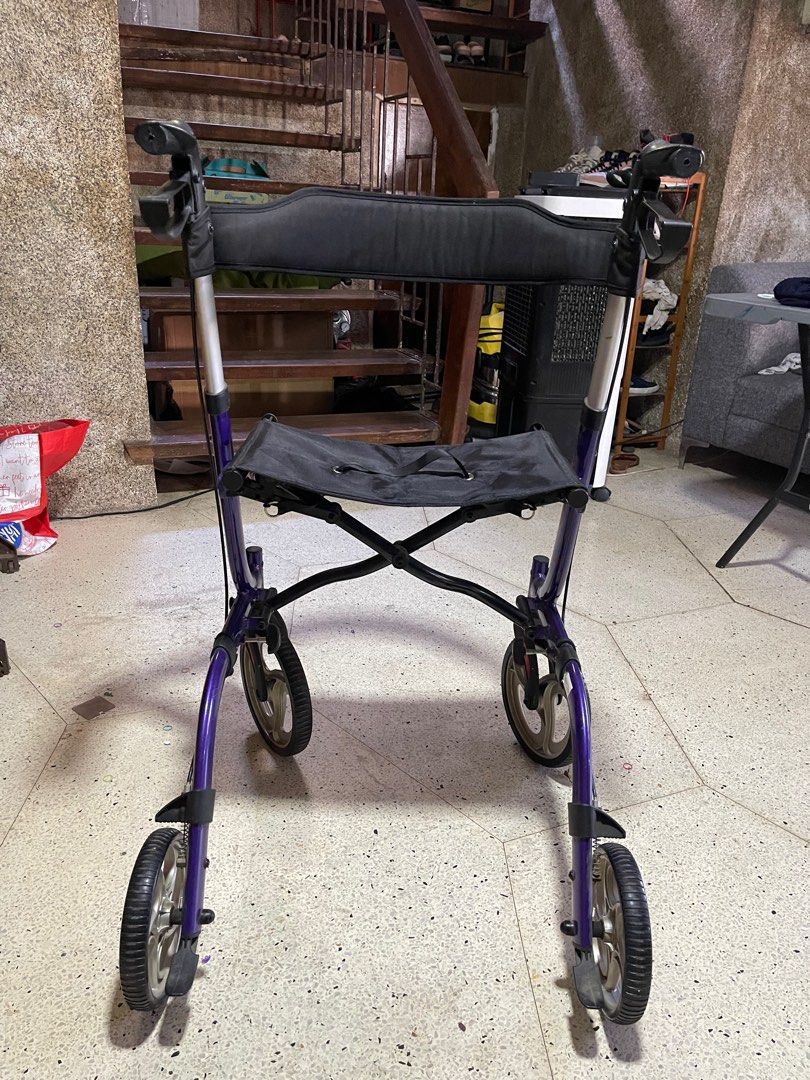 HEAO Rollator Walker with Seat with brakes (Category: Wheelchairs) located in Pasig City. Submitted by declutter.rae (Listing ID 1370860869, Image 2). Description: Walker and stroller for assistive walking (adults) Bought from the US Barely used, like new.