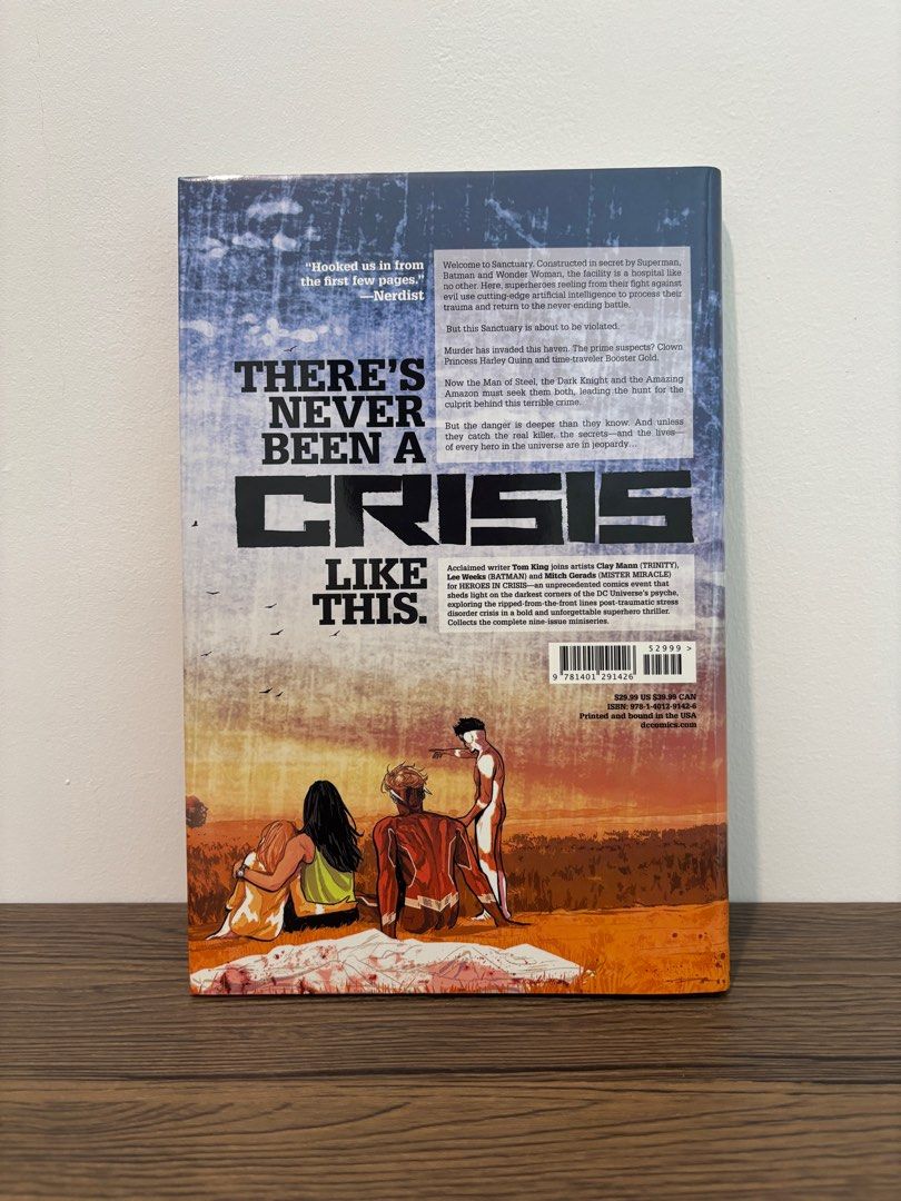 Heroes in Crisis (Standard Hardcover) (Category: Storybooks) located in Makati City. Submitted by bertongbadtrip (Listing ID 1370862492, Image 2). Description: Book is Standard Hardcover, read once, and kept in excellent condition. .
