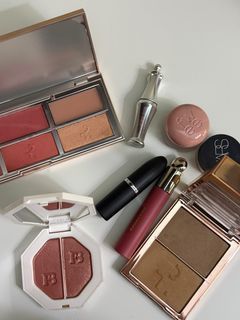 high end makeup (patrick ta, fenty beauty, mac, nars, rare beauty, benefit, fwee)