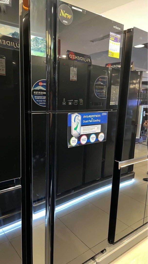 HITACHI INVERTER REFRIGERATOR (Category: Refrigerators and Freezers) located in Quezon City. Submitted by maryann.dimalanta (Listing ID 1370874534, Image 2). Description: HITACHI INVERTER REFRIGERATOR R-v540pg7 bbk Srp 55,990 Cash 43,700 R-vg540pg7 Gbk Srp 58,990 Cash 42,800 R-w660pg7-gbk Srp 74,900 Cash 54,300 R-w660pg7 1ggr Srp 74,900 Cash 54,300 R-s700pg0-1gbk Srp 86,900 Cash 67,600 R-s700pg0-1gs Srp 86,900 Cash 67,500 R-wb640vg0-1gbk Srp 99,9