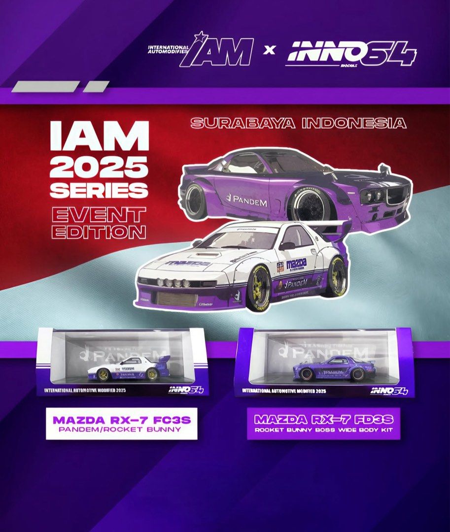 Inno64 Rx7 Pandem / Rocket Bunny Set - IAM Event exclusives