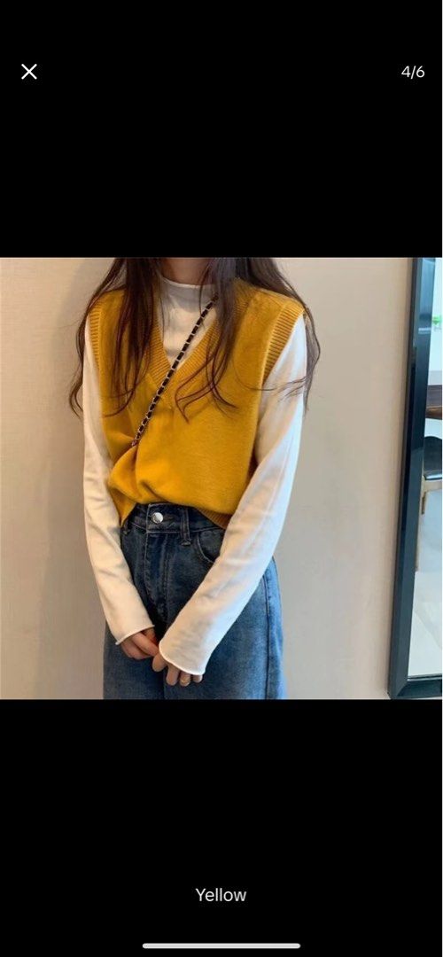 Knitted Vest (Category: Blouses) located in Bangui. Submitted by francisjericka (Listing ID 1370835420, Image 2). Description: bought online RS: decluttering.