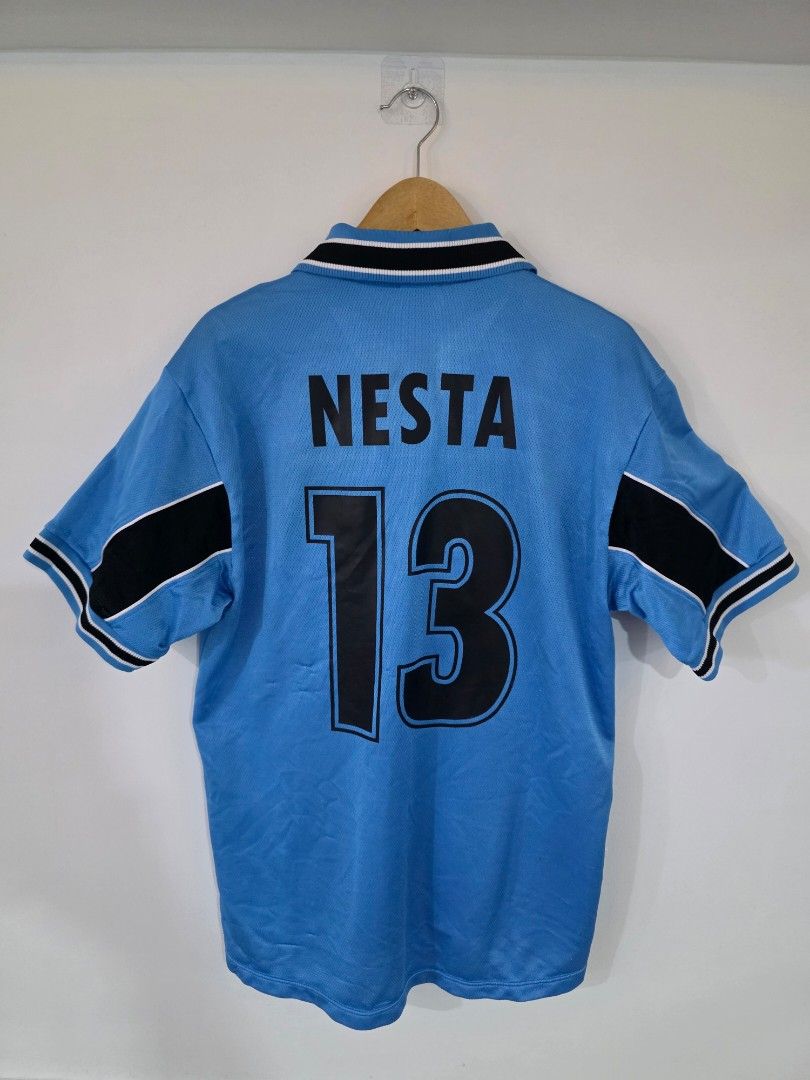 t*n様 【正規品】SS Lazio 1998/1999 NESTA 13 1998-00 Lazio Home Shirt Nesta #13 - 8/10 - (XL)