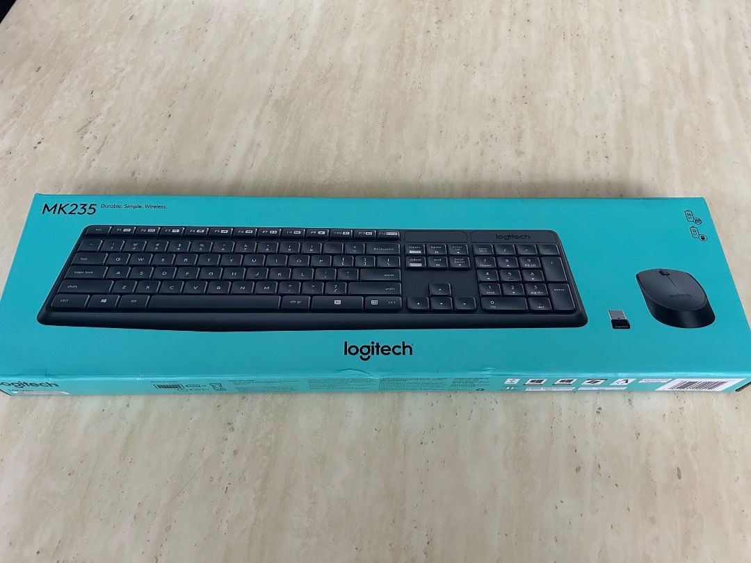 Logitech MK235 (Category: Computer Keyboard) located in Singapore. Submitted by hojungyun (Listing ID 1370918167, Image 1). Description: Brand new logitech wireless keyboard and mouse .