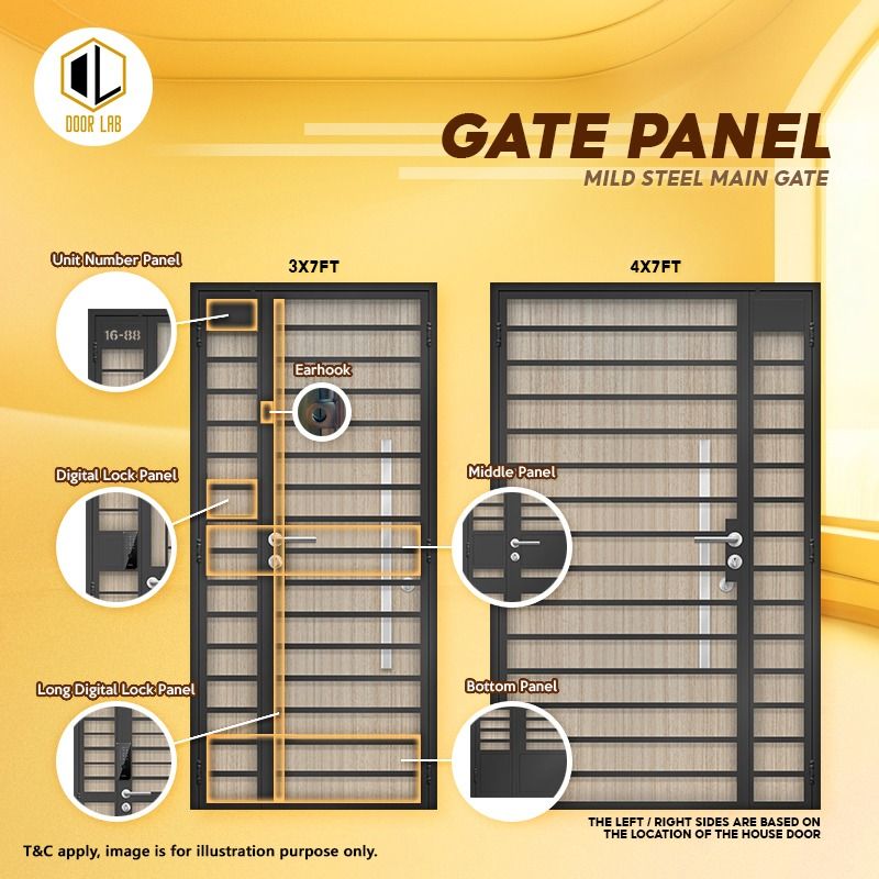 Main Gate/ Mild Steel Gate/ Gate/ HDB Gate/ Mild Steel/ Steel Gate ...