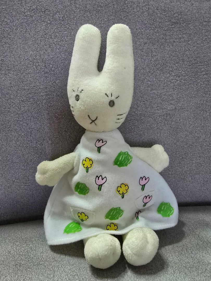 My One Piece White Rabbit Floral Dress Sekiguchi Plush, Hobbies & Toys ...