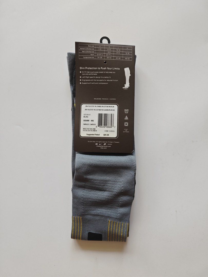 Nike Elite Training Cushioned socks (Category: Socks) located in Makati City. Submitted by WGarci07 (Listing ID 1370879531, Image 2). Description: Original Nike Elite Training Cushioned socks High intensity training Ovet-the-Calf Gray, black Size: XL Men’s US shoe size 12-15 Brand new Firm price .