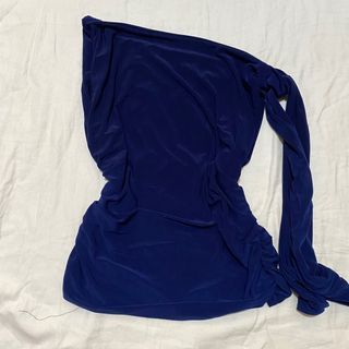 oasis asymmetrical top ruched top