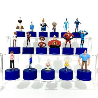Pepsi x The Incredibles Bottle Cap Figures Set of 17