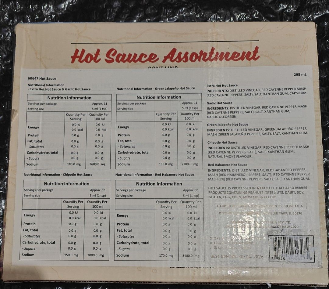 Roadhouse Road Trip Hot Sauce (Category: Spice & Seasoning) located in Daet. Submitted by kjosefrafa90210 (Listing ID 1370811169, Image 2). Description: best before 30/04/2026.
