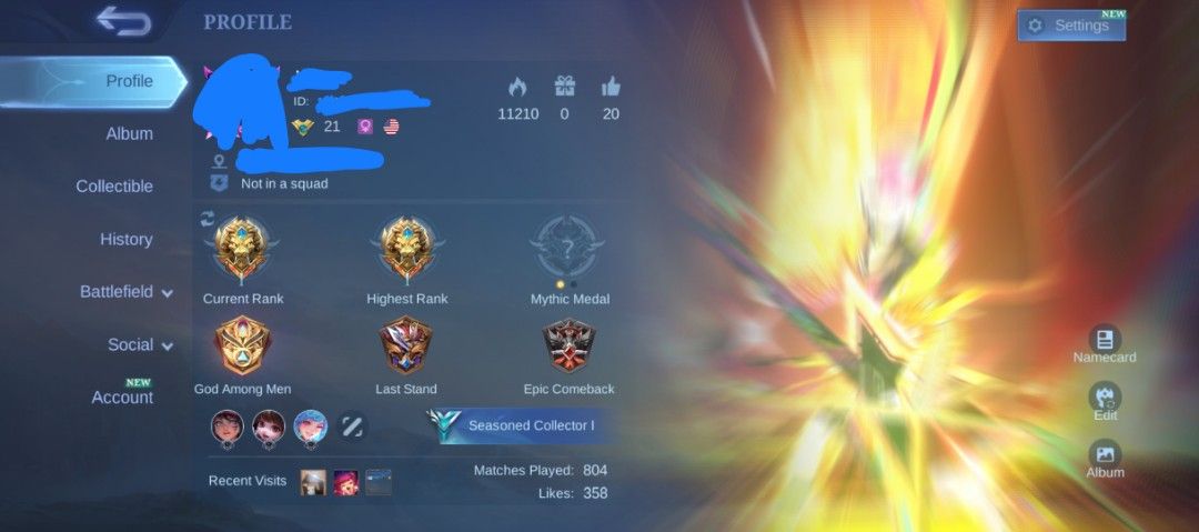 Selling decent mlbb account (Category: Xbox) located in Abucay. Submitted by brandynitti (Listing ID 1370951107, Image 1). Description: .