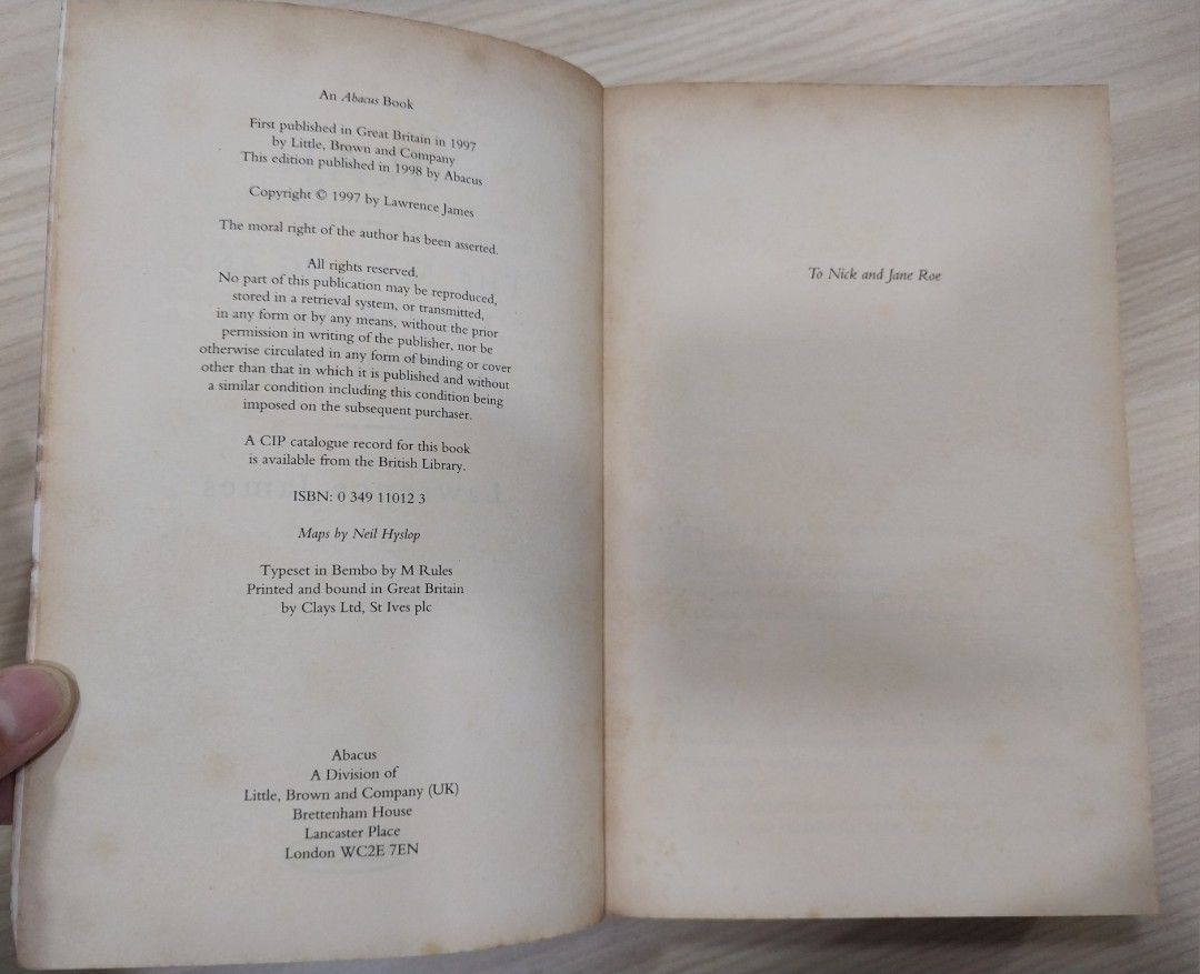 (SL) Raj: The Making and Unmaking of British India By Lawrence James ...
