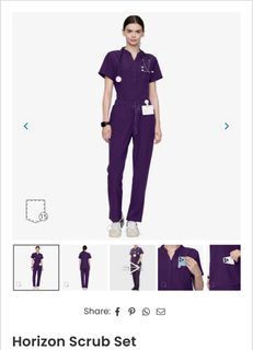 Uniforms World Horizon Scrubs Set in Dark Purple