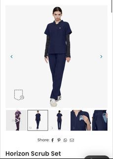 Uniforms World Horizon Set Scrubs in Navy Blue