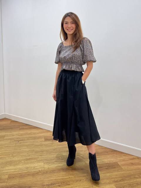 Uniqlo Printed Short Sleeve Blouse (Category: Blouses) located in Quezon City. Submitted by _mygallery (Listing ID 1370965078, Image 2). Description: rfs: decluttering no flaws! .