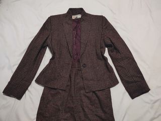 Vintage Wool Terno (Peabody House) XS Wool Blazer and Skirt