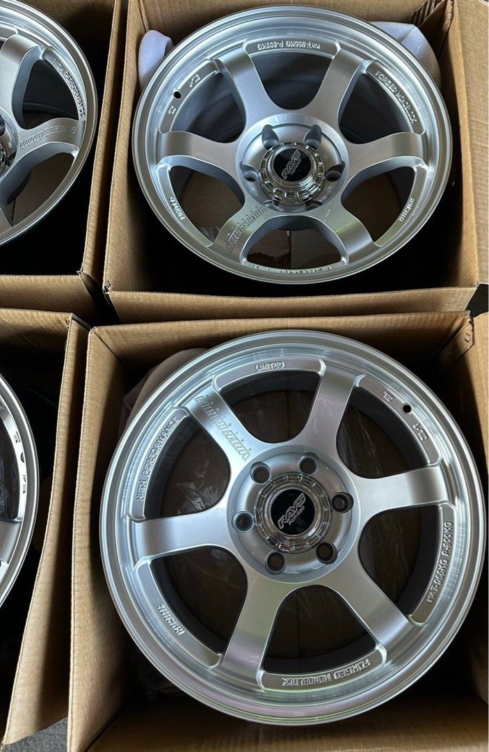 18” TE37 Rays Silver design code STW685 mags 6Holes pcd 139 Brandnew (Category: Mags and Tires) located in Quezon City. Submitted by mindanaotyrehaus (Listing ID 1370936184, Image 2). Description: 4pcs 18” TE37 Rays Design code STW685 Silver mags Brandnew 6 Holes pcd 139 x9 width /offset 0 sold as set 4Pcs for 30,000 pesos mags only *price may change without prior notice *txt or call us to check availability * fix price * Cash transaction/ GCash/