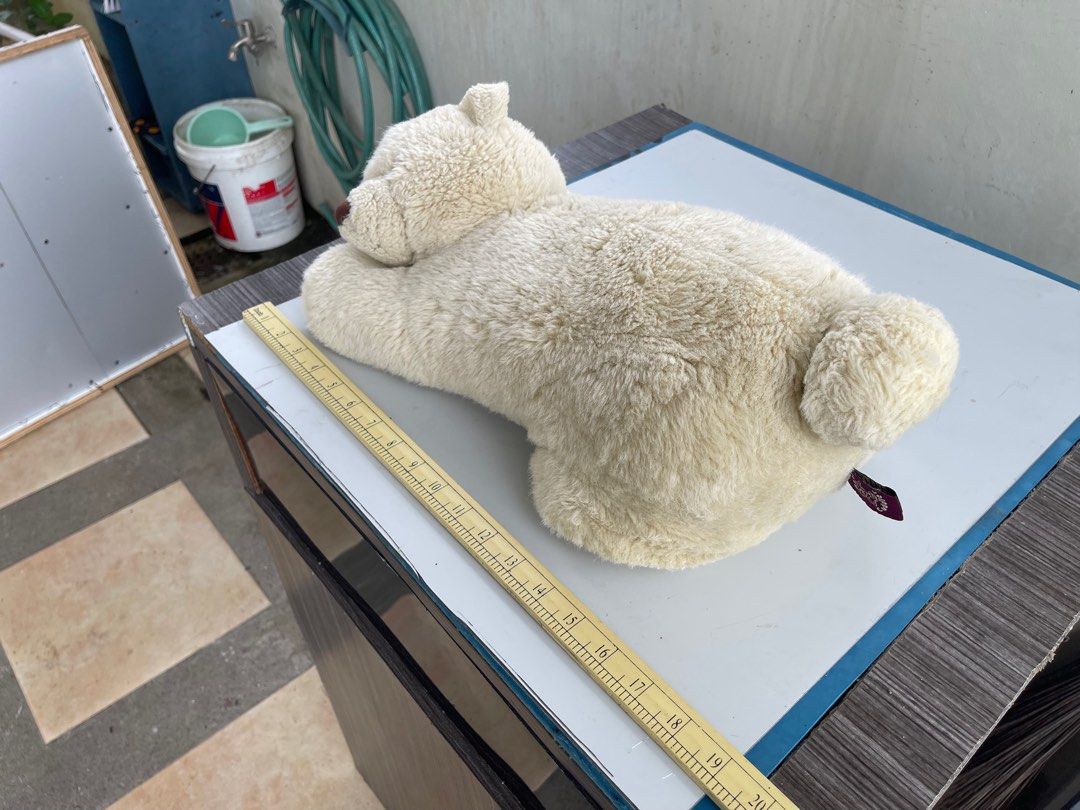 18-inch Bear Cuddler Teddy Bear (Category: Plushies & Soft Toys) located in Silang. Submitted by homeboyenterprise (Listing ID 1371105074, Image 3). Description: This is a teddy bear is from Bear Cuddler brand. It features a teddy bear in a napping/relaxing position. They are cleaned before stored in a closet for some time. These were my sister’s toys, so they are well used. 200 + shipping via JNT (sf is more or less 150).