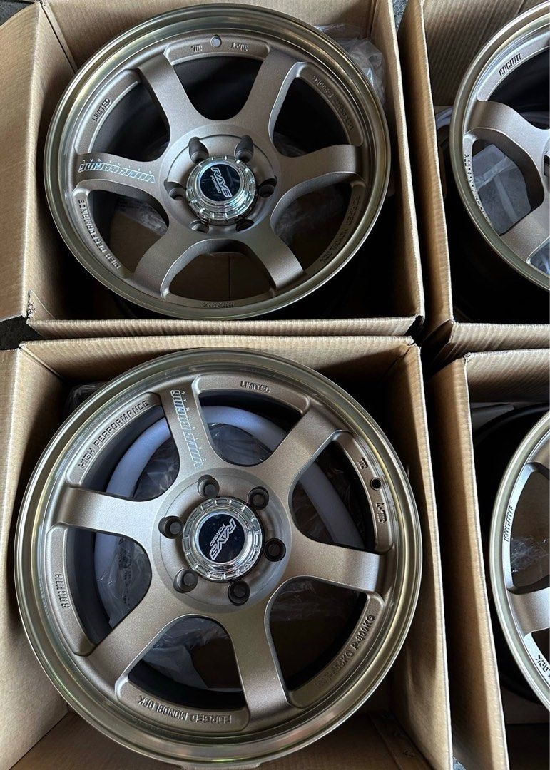 4pcs 17” TE37 Design Bronze code STW685 Mags 6Holes pcd 139 Bnew (Category: Mags and Tires) located in Quezon City. Submitted by mindanaotyrehaus (Listing ID 1370940409, Image 3). Description: 4pcs 17” TE37 Rays Design code ST685 Bronze mags Brandnew 6 Holes pcd 139 x9 width /offset 0 sold as set 4Pcs for 28,000 pesos mags only *price may change without prior notice *txt or call us to check availability * fix price * Cash transaction/ GCash/ Paym