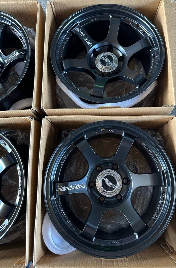 4pcs 17” TE37 Rays Matteblack design code STW685 Mags 6Holes pcd 139 Bnew (Category: Mags and Tires) located in Quezon City. Submitted by mindanaotyrehaus (Listing ID 1370943005, Image 3). Description: 4pcs 17” TE37 Rays Design code ST685 MatteBlack mags Brandnew 6 Holes pcd 139 x9 width /offset 0 sold as set 4Pcs for 28,000 pesos mags only *price may change without prior notice *txt or call us to check availability * fix price * Cash transaction