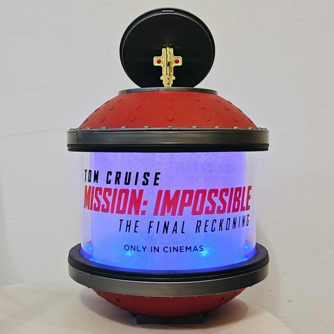 含海報✨不可能的任務最終清算✨發光造型爆米花桶🍿, 書籍、休閒與玩具, 收藏、紀念品, 明星週邊在旋轉拍賣