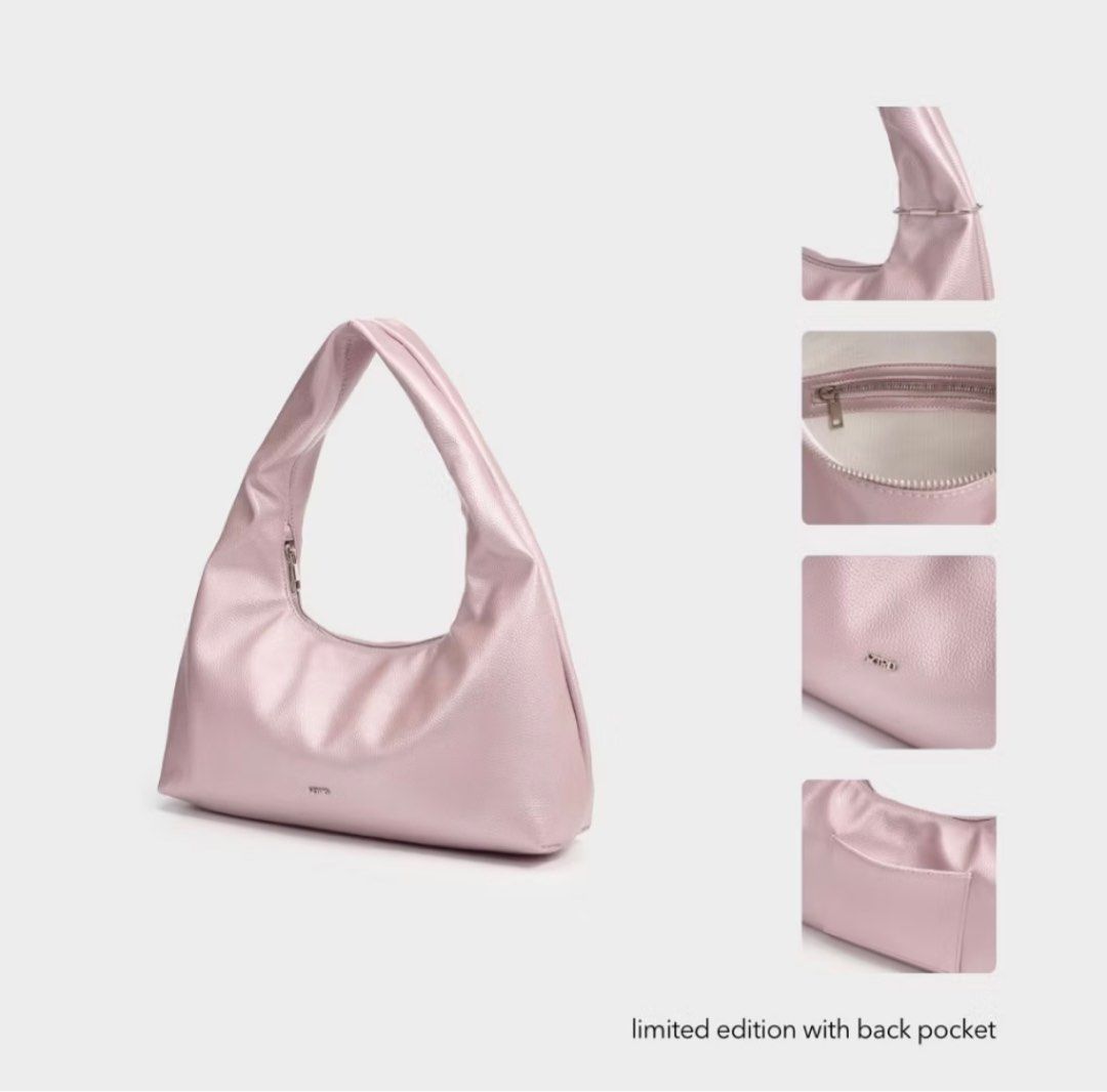 Aztrid Medium Hobo Bag in Metallic Pink (Category: Tote Bags) located in Rizal. Submitted by aerogi (Listing ID 1371116025, Image 1). Description: 🪷 Aztrid Medium Hobo Bag in Metallic Pink 🪷 ╰┈➤ˎˊ˗ Used TWICE only ╰┈➤ˎˊ˗ Bought Last May 14 ╰┈➤ˎˊ˗ Still with original box and dust bag ╰┈➤ˎˊ˗ RFS : Will buy another color — PM for the actual pics! .