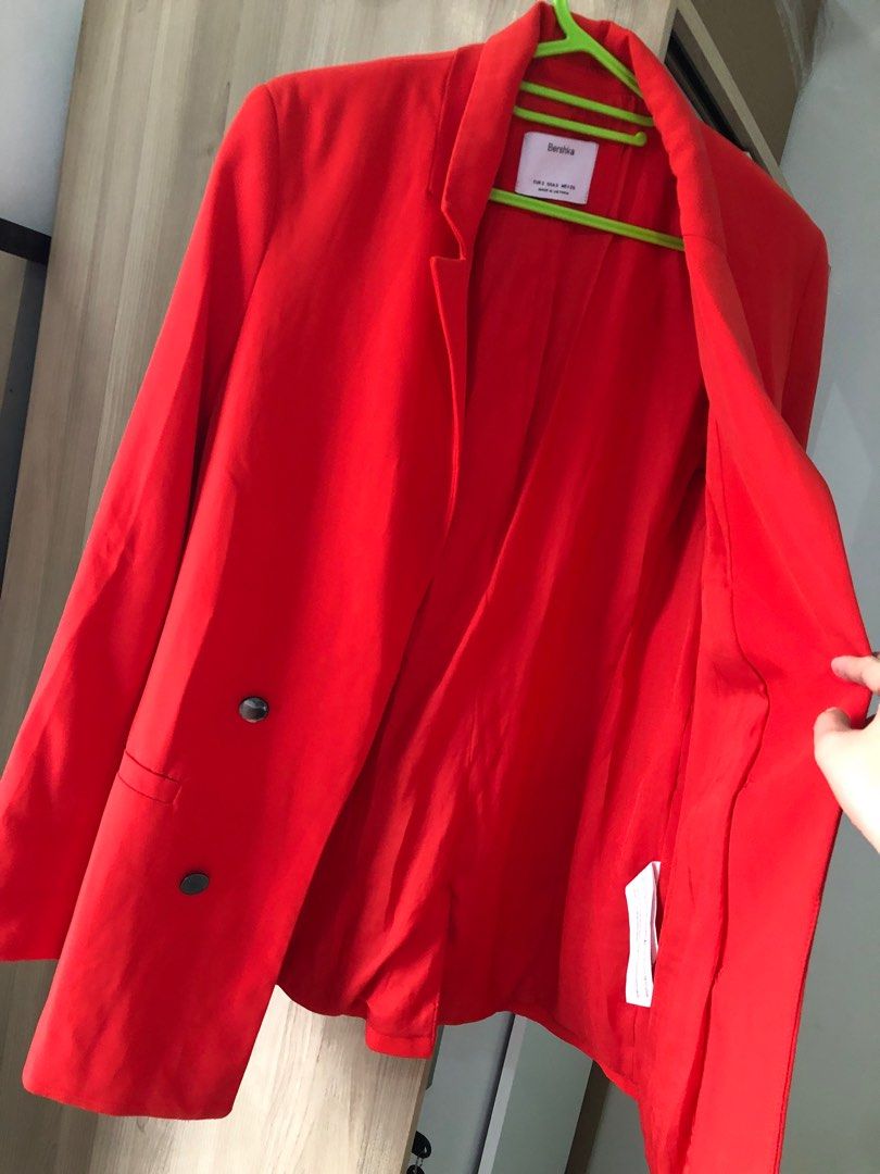 Bershka coat (red orange)