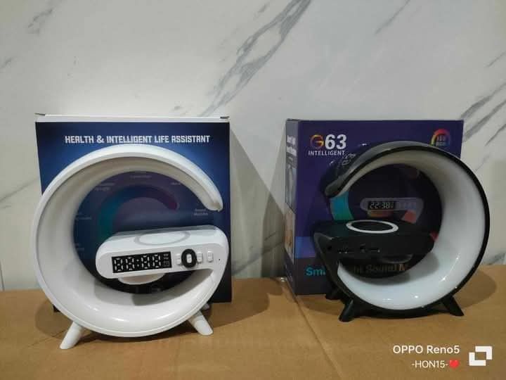 Bluetooth Speaker (Category: Portable Music Players) located in Manila. Submitted by redonlineshop (Listing ID 1371078567, Image 1). Description: Bluetooth Speaker (G63) ₱350 Wireless Charger 🎨white🎨black ON HAND BRAND NEW Mode of Payment: Gcash,COD.