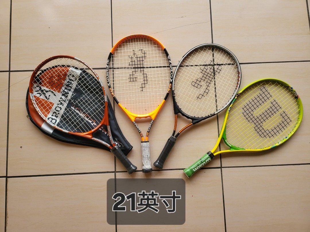 由 ckp197521995 (刊登 ID 1371166901，圖片 2) 提交，位於 台中市 (Taichung) 的 BROWNING 鋁製網球拍 (類別：球拍和球類運動)，說明：全新網球拍 一支200元 19/21/23/25/26/27 英寸 適合孩童 及初學者 握把帶需自行更新 有多款選擇 僅接受郵局或順豐快遞寄送。