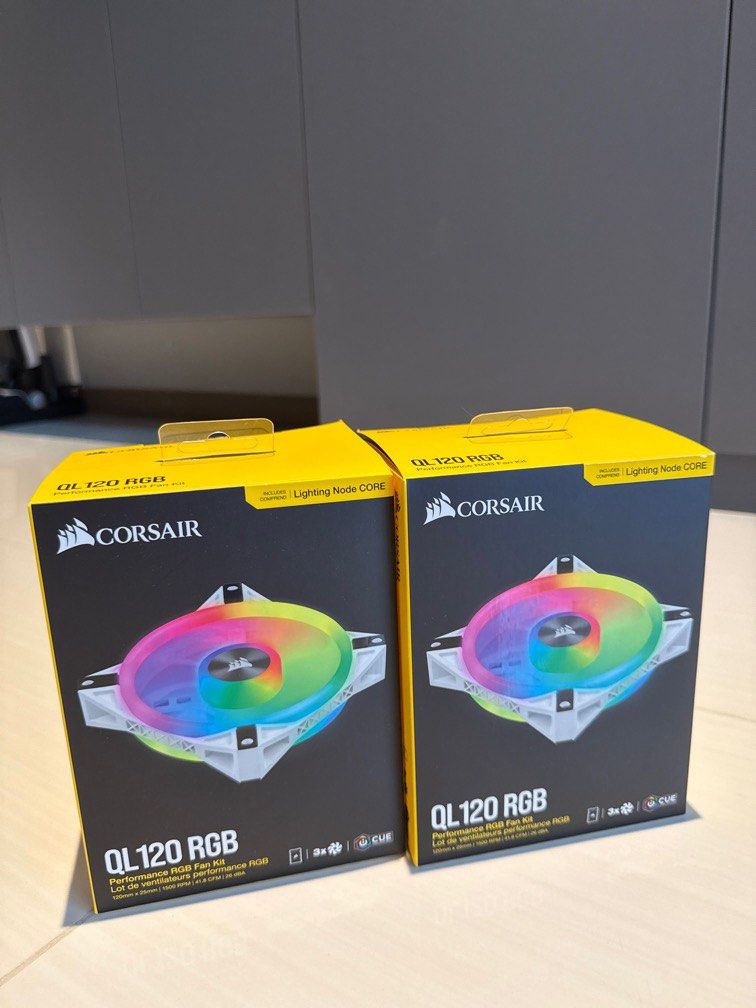 Corsair QL120 RGB (Category: Computer Parts) located in Singapore. Submitted by elizerou (Listing ID 1371060976, Image 1). Description: 3 fan kit 2 sets available. Price is for 1 set of 3. Buy 2 set $100. .