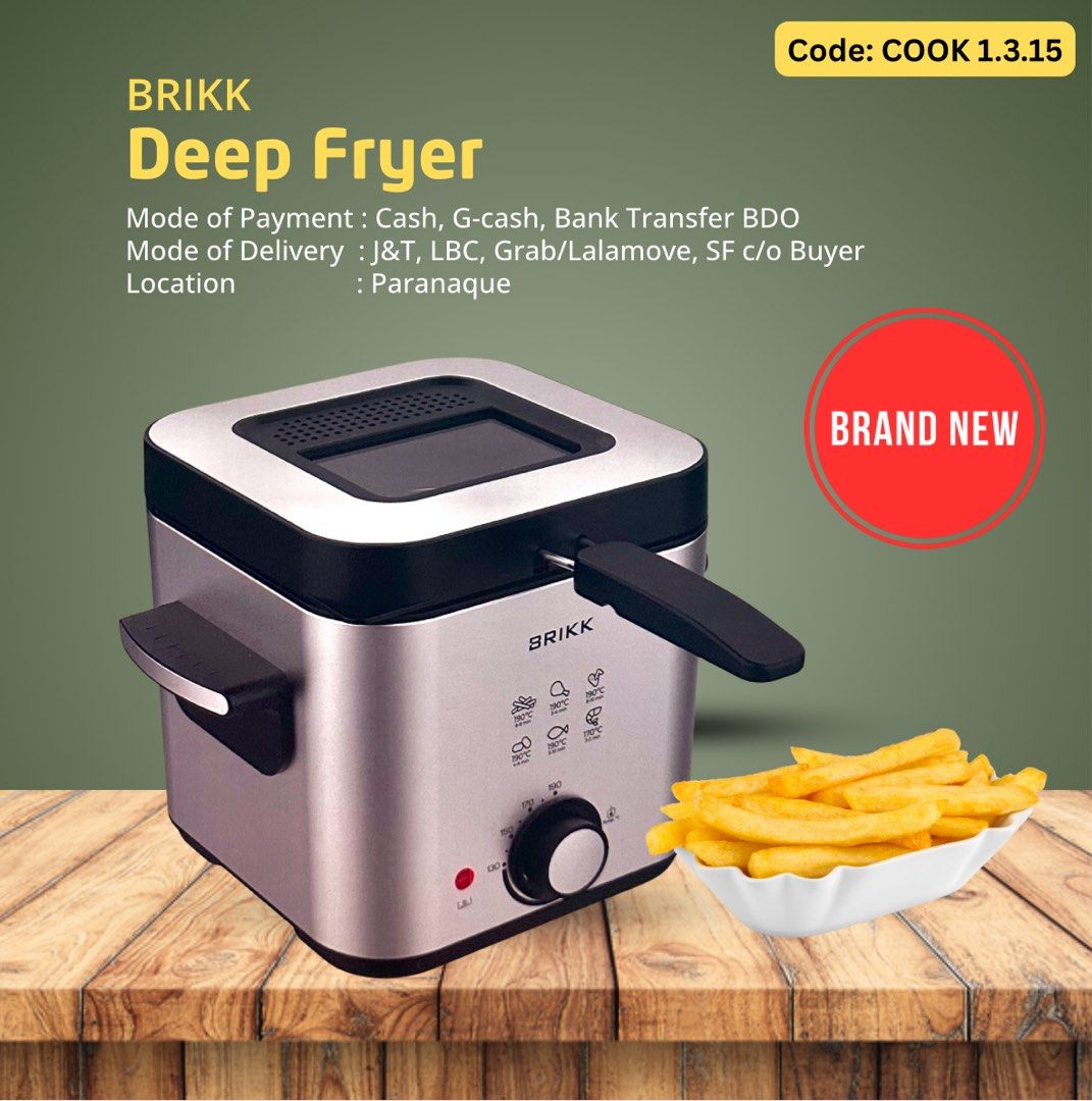 Deep Fryer (Category: Other Kitchenware & Tableware) located in Paranaque City. Submitted by 7thavemnl (Listing ID 1371041816, Image 1). Description: .