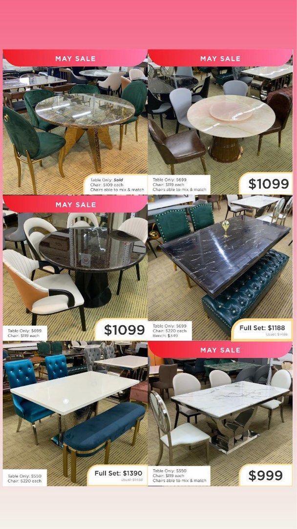 Dining Table (Category: Tables & Sets) located in Singapore. Submitted by joz1319 (Listing ID 1371058682, Image 1). Description: .