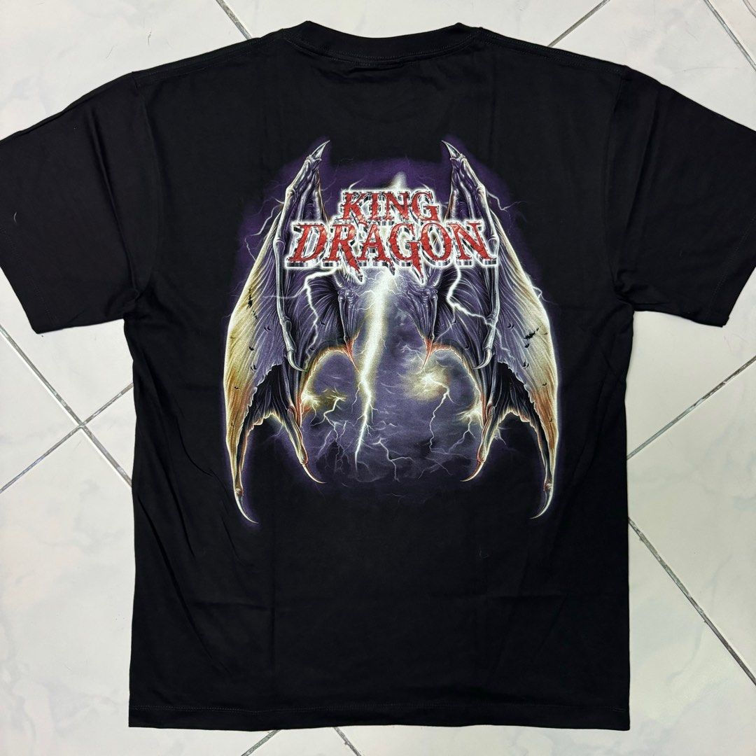 Dragon AOP Shirt (Category: Tshirts & Polo Shirts ) located in Balanga. Submitted by thefabulouscatalog (Listing ID 1371126799, Image 2). Description: Dimes: 22x29 Rock Chang tag Size L Deadstock Condition All items are Negotiable. Just pm me mga boss/madam 🙏.