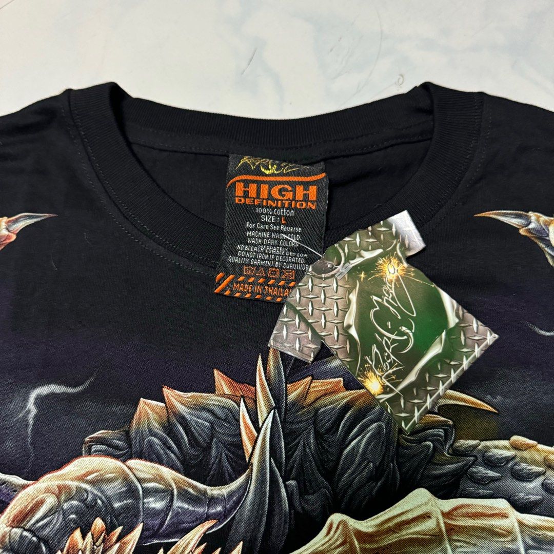 Dragon AOP Shirt (Category: Tshirts & Polo Shirts ) located in Balanga. Submitted by thefabulouscatalog (Listing ID 1371126799, Image 3). Description: Dimes: 22x29 Rock Chang tag Size L Deadstock Condition All items are Negotiable. Just pm me mga boss/madam 🙏.