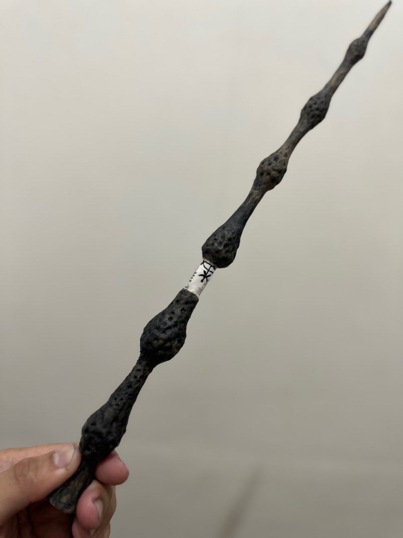 Elder Wand paper mache replica (Category: Vintage Collectibles) located in Manila. Submitted by eruyotto (Listing ID 1371043533, Image 2). Description: Paper mache replica of Albus Dumbledore's Elder Wand, which took months to complete. Price negotiable..