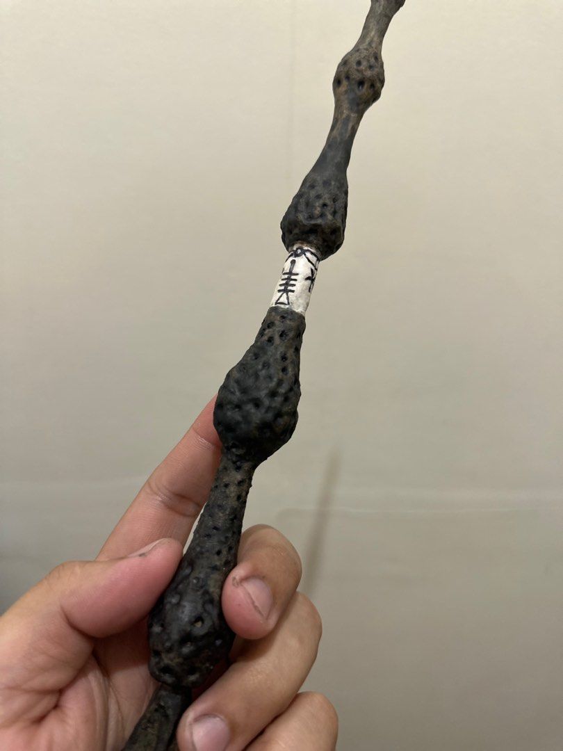 Elder Wand paper mache replica (Category: Vintage Collectibles) located in Manila. Submitted by eruyotto (Listing ID 1371043533, Image 3). Description: Paper mache replica of Albus Dumbledore's Elder Wand, which took months to complete. Price negotiable..
