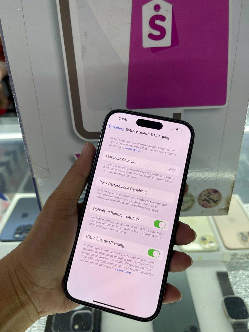 iphone 14 pro 128gb 2ndhand (Category: iPhone 14 Series) located in Cainta. Submitted by vine_gadget_shop (Listing ID 1371055115, Image 2). Description: iphone 14 pro 128gb 2ndhand factory unlock ntc variant with box and cord replaced pick up store greenhills shopping center we accept trade in we accepy credit card and ggives installment we do cod and door to door we ship nationwide for fast transaction call 09277368323 look for vine visit my fb 