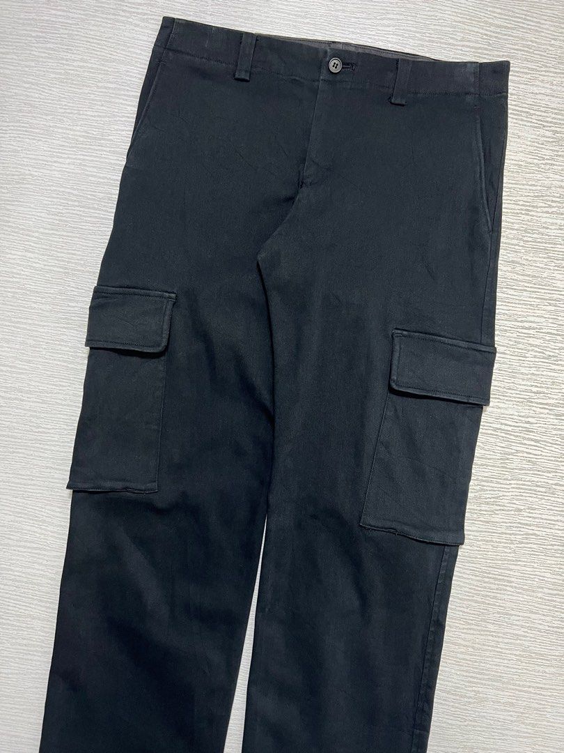 Issey Miyake White Label - Stretchable Cargo Pants (Category: Luxury Apparel) located in Manila. Submitted by greatergoodph (Listing ID 1371020112, Image 3). Description: Want to Sell: Issey Miyake White Label - Stretchable Cargo Pants Tagged Size: 2, fits 28 Gently Used Good Condition *Sign of Use(Very minor fading. Washable dirts. Lints.) Measurements in Inches(Laid Flat): Waist: 14” Front Rise: 9” Hip: 15.5” Thigh: 10” Length: 34.5” Knee: 7.5”