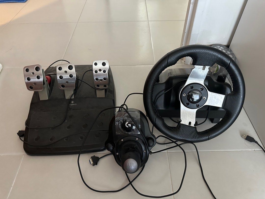 Logitech full driving set, Video Gaming, Gaming Accessories ...