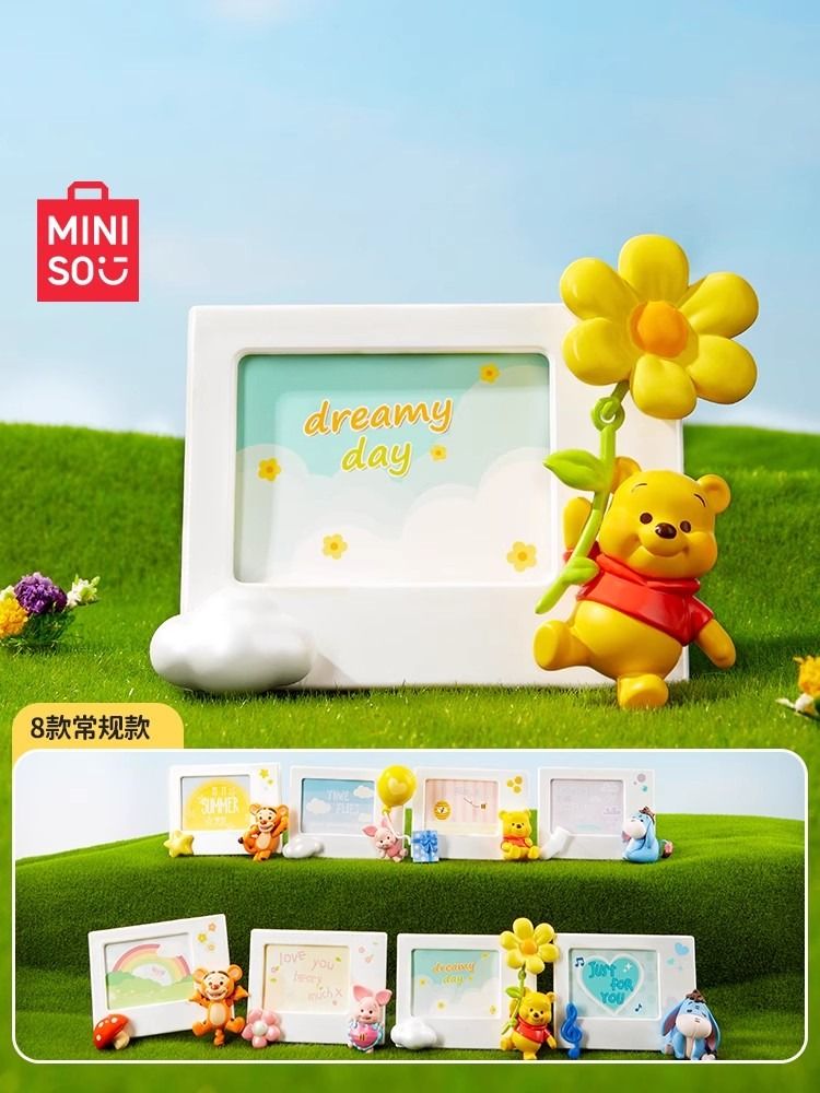 Miniso Winnie The Pooh Blind Box (Photo Frame Magnet / Stand) Pooh ...