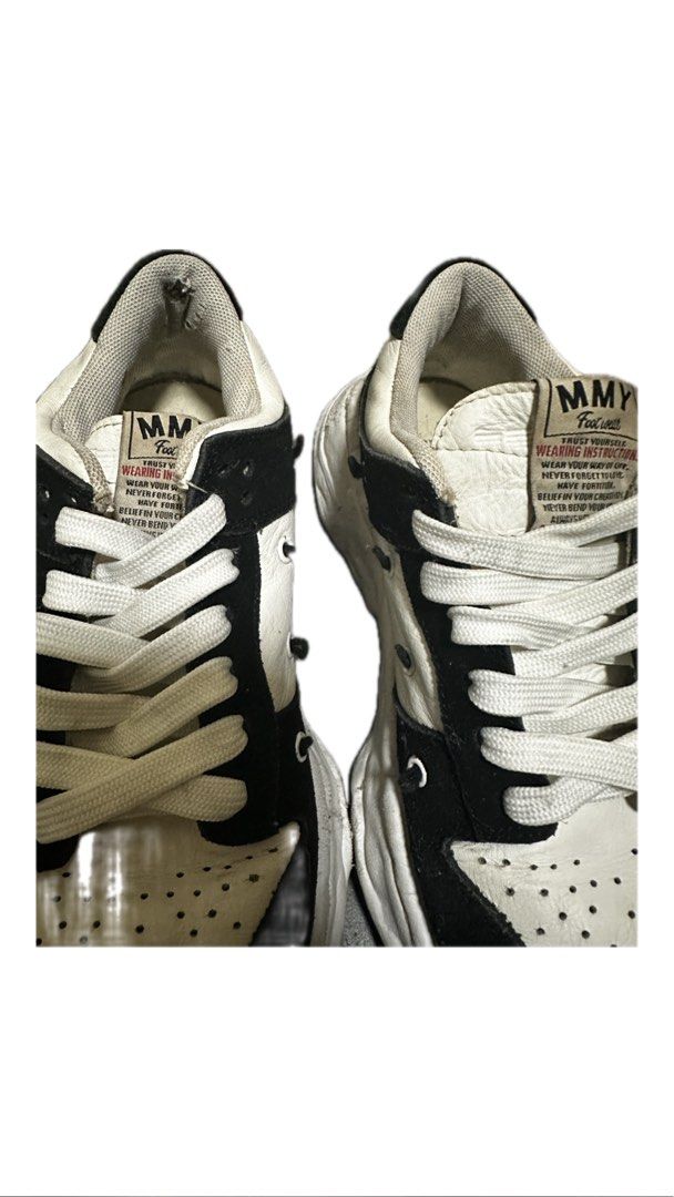 MMY (Category: Sneakers & Footwear) located in Malolos. Submitted by chimoni (Listing ID 1371033397, Image 3). Description: Selling this MMY shoes that I bought here in Carousell. Bought it for 2,500. Issue is it has a small hole on the right heel. It has additional rainbow laces. Pm me if interested. RFE: Rarely use. 📍 Malolos, Bulacan 🧾 Gcash or BDO.