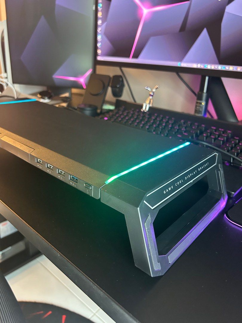 Monitor riser (Category: Everything Else) located in Singapore. Submitted by ssduncan (Listing ID 1371027610, Image 1). Description: Changed new monitor. No longer need this. Items like brand new condition. bought at $80 now letting go $30. Come with 1 USB to USB cable. .