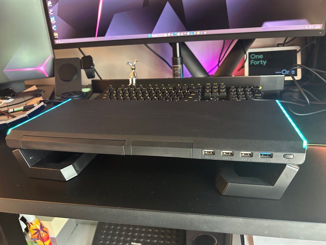 Monitor riser (Category: Everything Else) located in Singapore. Submitted by ssduncan (Listing ID 1371027610, Image 2). Description: Changed new monitor. No longer need this. Items like brand new condition. bought at $80 now letting go $30. Come with 1 USB to USB cable. .
