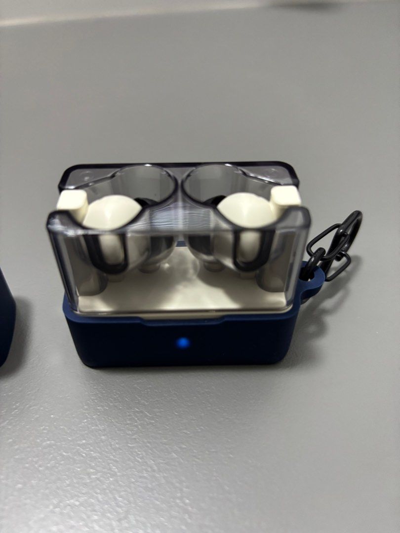 MOONDROP SPACE TRAVEL (can nego) (Category: Earphones) located in Singapore. Submitted by glyph09 (Listing ID 1371142528, Image 2). Description: Perfect condition moondrop space travel, basically new, no audio or physical defects, box and everything included plus blue silicone case tags: wireless noise cancelling ANC mic earbuds tws moondrop iem.