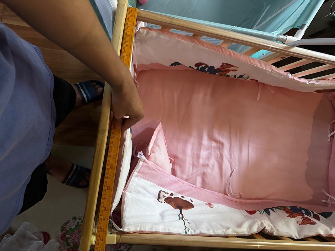 Multifunctional Baby Crib (Solid wood) (Category: Cots & Cribs) located in Rizal. Submitted by dombeansent (Listing ID 1371022611, Image 2). Description: Multifunctional baby crib Bought for 2500 on Laz Lightly used Complete with net and foams 100x58x86 (in cm) No issues Meet ups: San Mateo / Cubao.