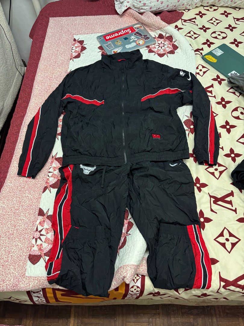 Nike Chicago Bulls Track Suit (Category: Sets & Coordinates) located in Makati City. Submitted by leroyglee (Listing ID 1371087145, Image 1). Description: Brand new with tags Bought for 5k+ Size XL.