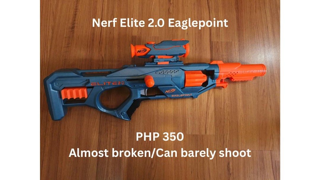 Pre-loved Nerf guns (Category: Action & Battle Toys) located in Quezon City. Submitted by binctan (Listing ID 1371026927, Image 1). Description: Pre-loved Nerf guns 2nd batch.