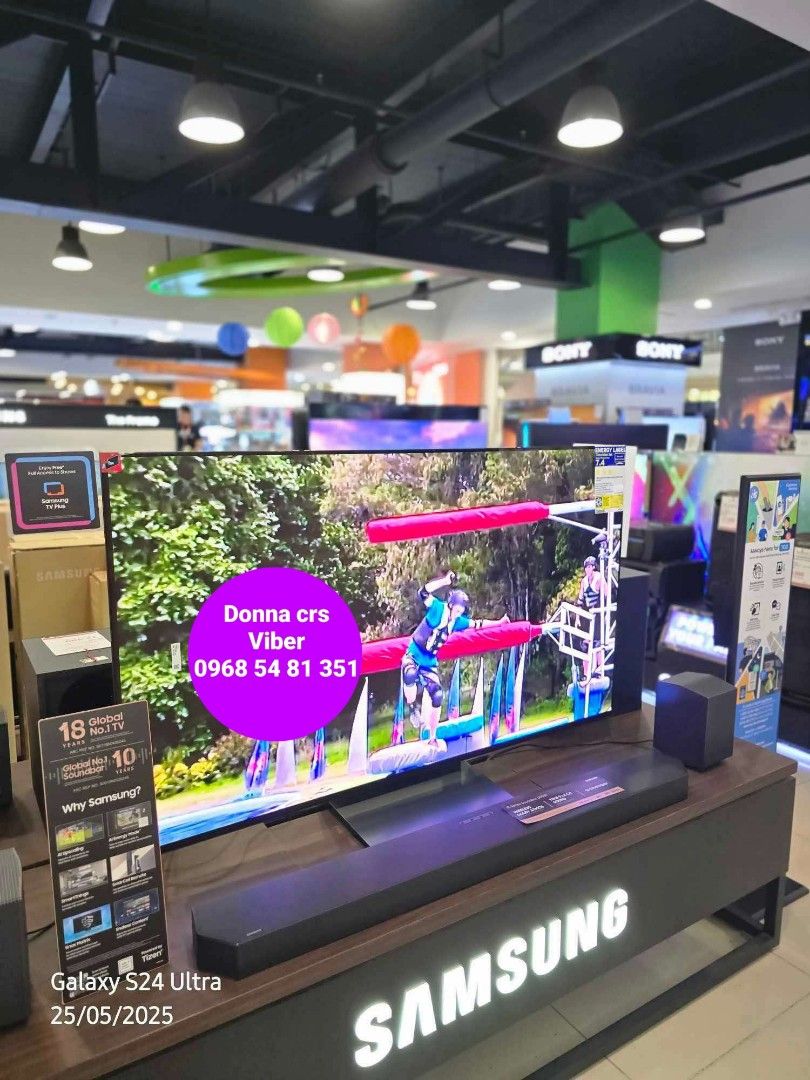Samsung 2024 model OLED (Category: TV) located in Manila. Submitted by donnasagao03665 (Listing ID 1371069157, Image 3). Description: ❄️ SAMSUNG 2024 MODEL OLED 4K 55S90D 65S95D 77S95D free samsung soundbar BRANDNEW AND SEALED ❄️ QA55S90D - 67,300 free hwc450 samsung soundbar QA65S95D - 92,600 free hwq600c samsung soundbar QA77S95D - 143,200 free hwq800d samsung soundbar PRICE MAY CHANGE WITHOUT PRIOR NOTICE BRANDNEW AND SEALED 1 YR WARRANTY PART