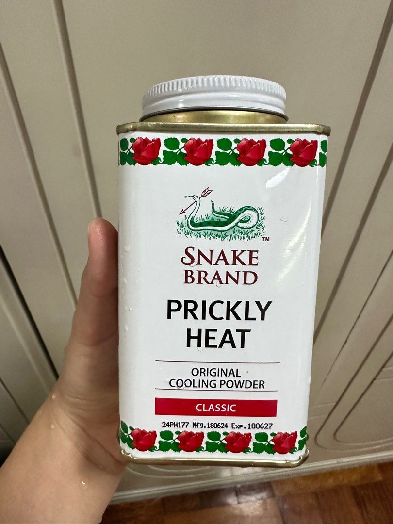 Snake Brand Original Prickly Heat (Category: Fragrance & Deodorants) located in Manila. Submitted by tw.declutters (Listing ID 1371034300, Image 1). Description: .