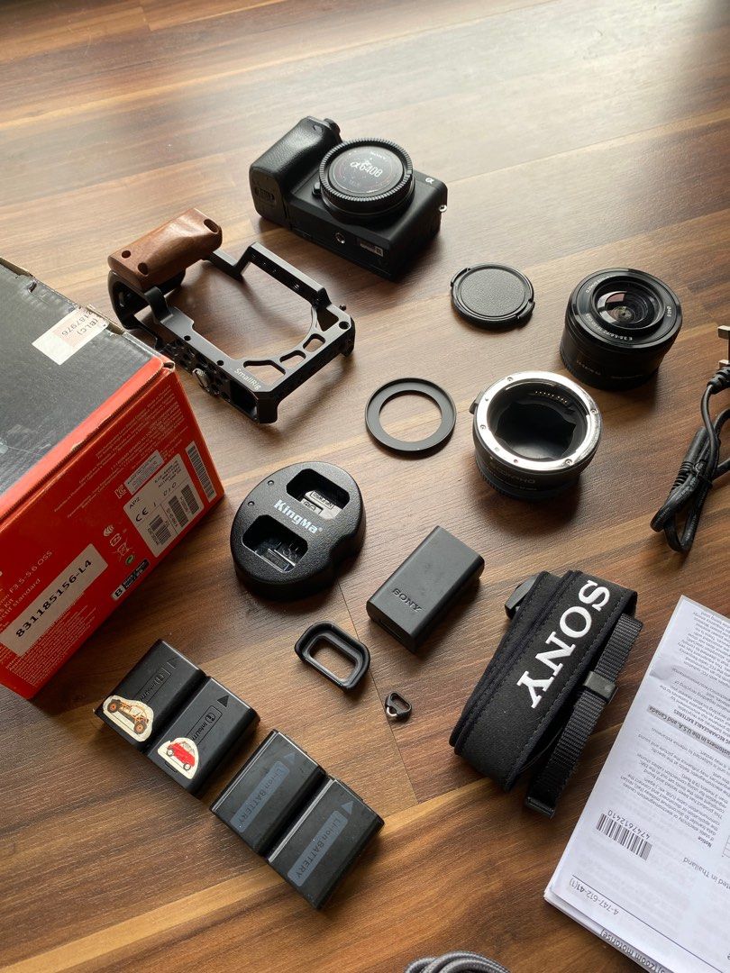 Small Rig Autofocus Sony A6400 Kit + SmallRig Cage + FREE Autofocus Canon Adapter ...